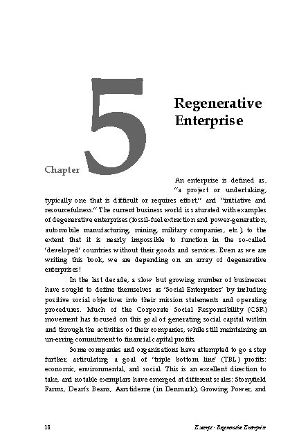 Regenerative Enterprise Excerpt